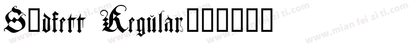 Südfett Regular字体转换